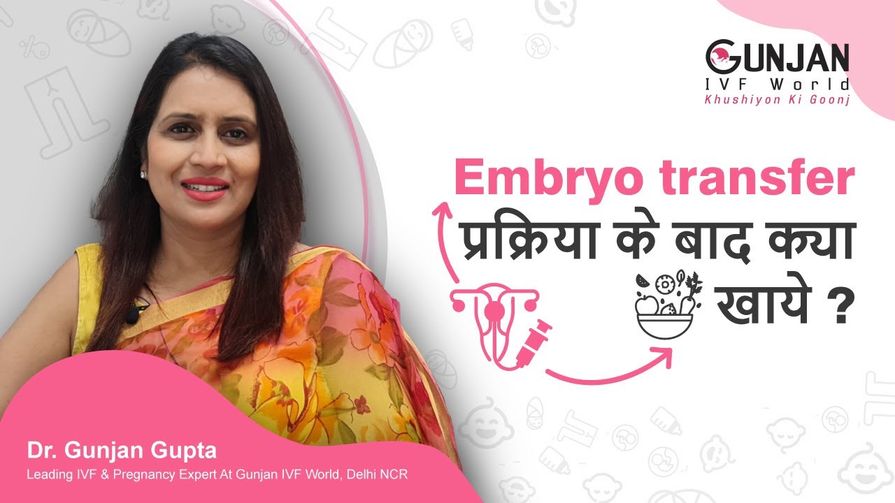 Embryo transfer प्रक्रिया के बाद क्या खाये ? | Foods To Increase Fertility | Dr Gunjan Gupta Govil
