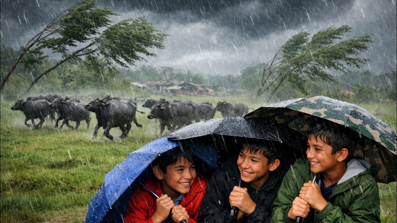 himalayan life style in || During the Heavy Rainy Season |Daily Activities People in Village Life