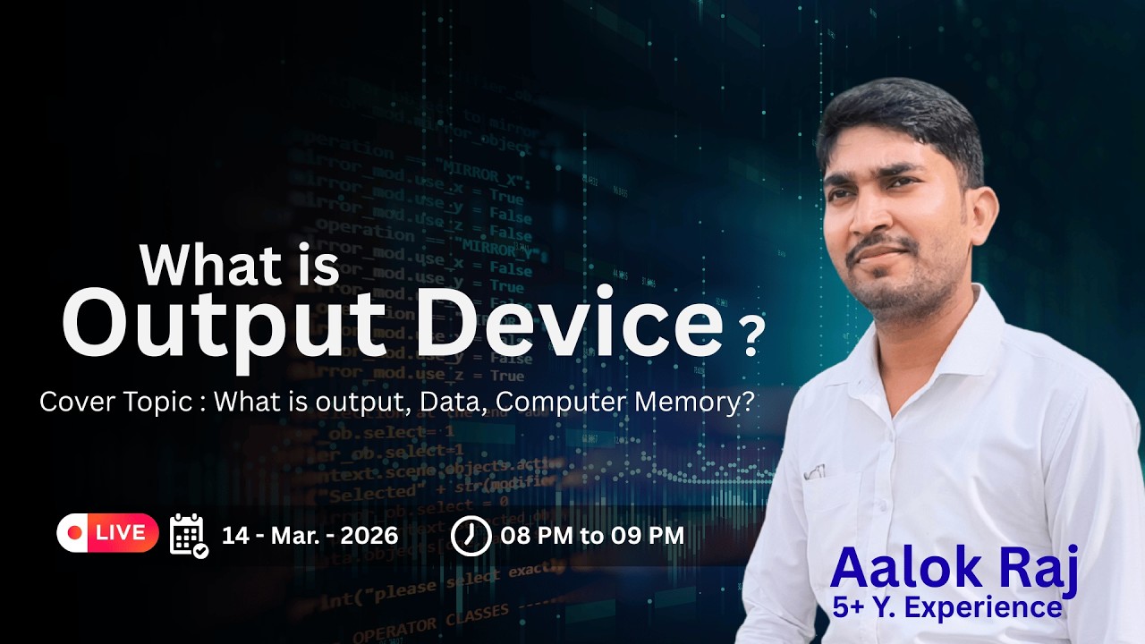 What is Output & Computer memory | ADCA with AI Live Class | Gyan Computer Classes Bihar Sharif