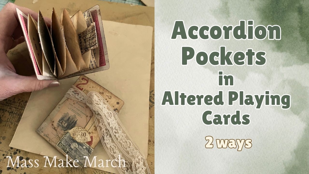 2 способа сделать гармошку из переделанных игральных карт | Урок по созданию дневника в стиле &laquo;ск...
