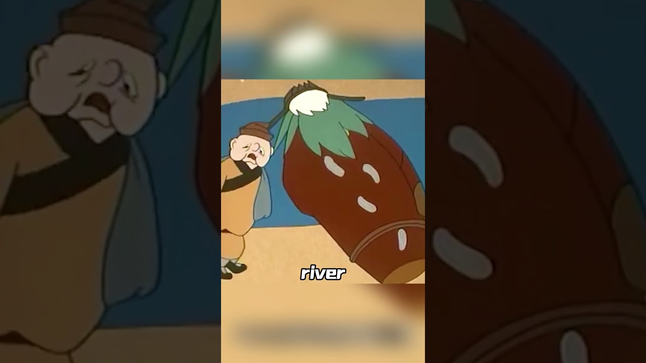 The man kicked the statue over with one kick.#shorts #animation #cartoon  #warmer