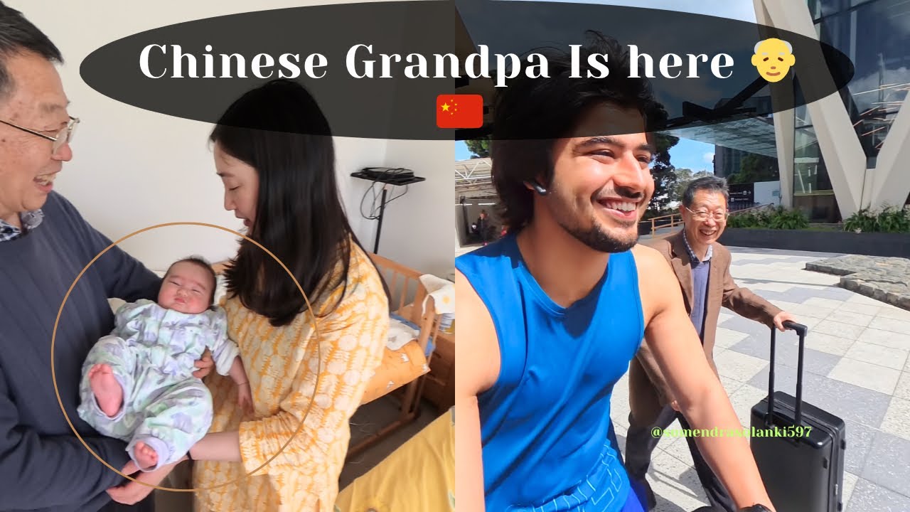 Chinese Grandpa sees his grand daughter first time | Reaction vlog | Family vlog | Emotional Reunion