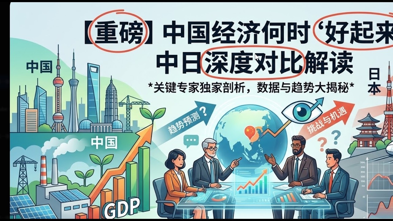 重要专家解读：中国经济什么时候能够好起来，对比中国和日本