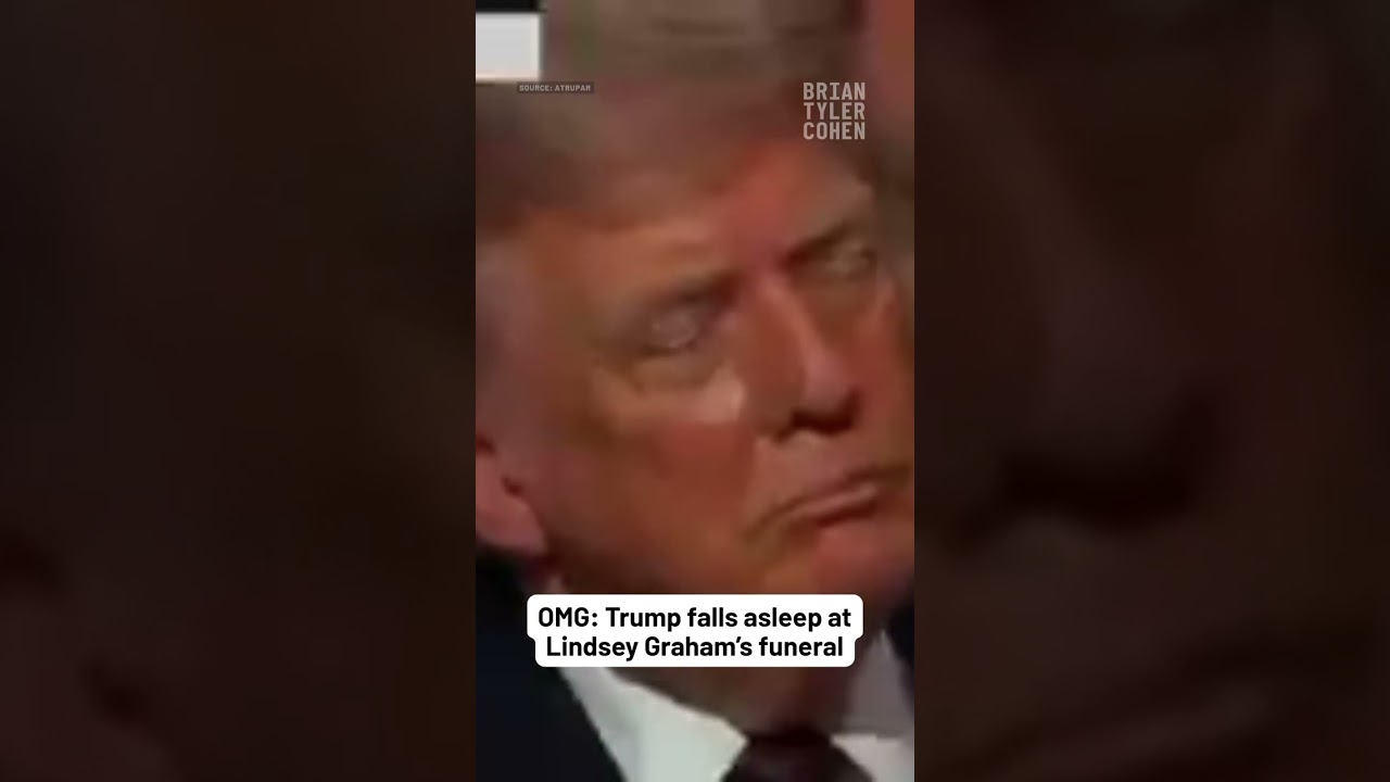 OMG: Trump falls asleep at Lindsey Graham's funeral