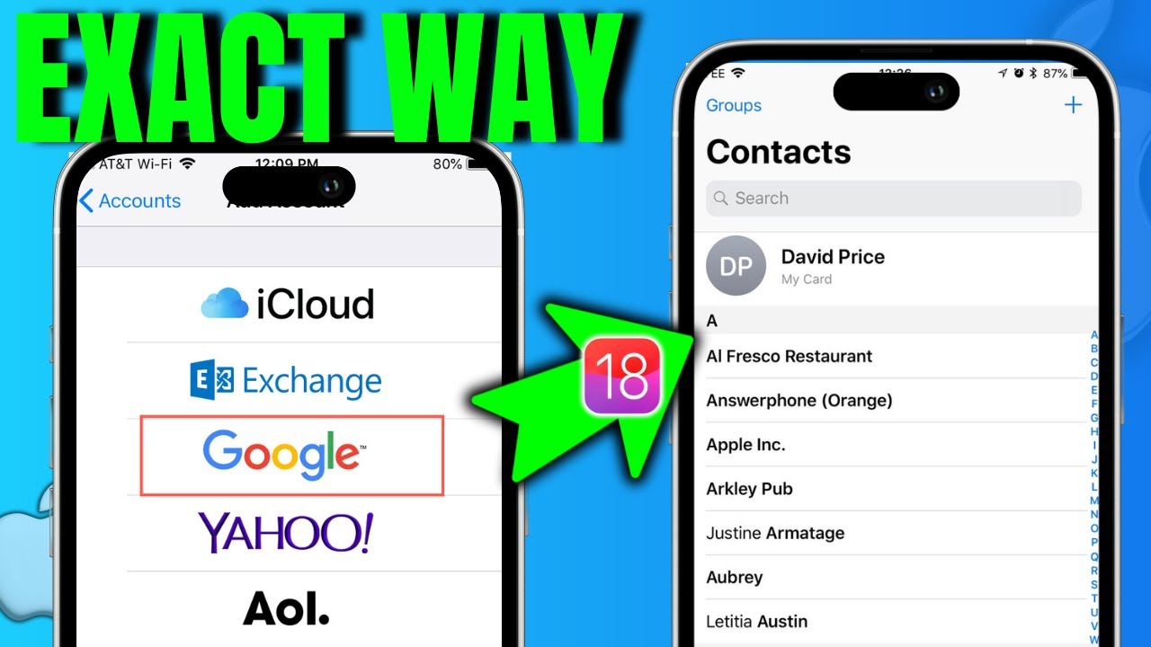 How to Import Google Account Contacts on iPhone [iOS 18]