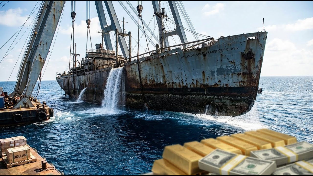 Sunken WWII Vault Ship Packed With Gold Recovered After 100 Years | ASMR Restoration
