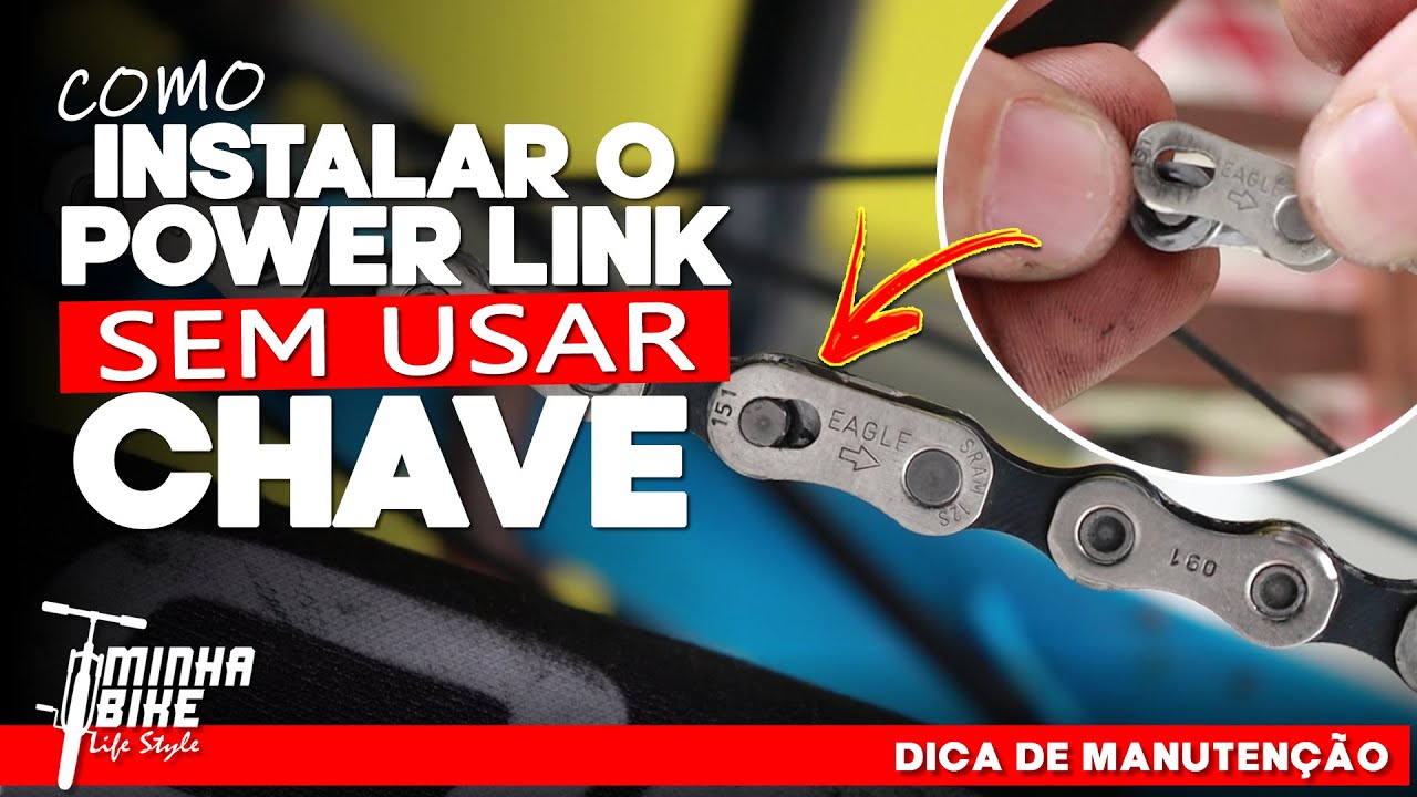 COMO COLOCAR O POWER LINK EMENDA PARA CORRENTE SEM CHAVE - Minha Bike Life Style