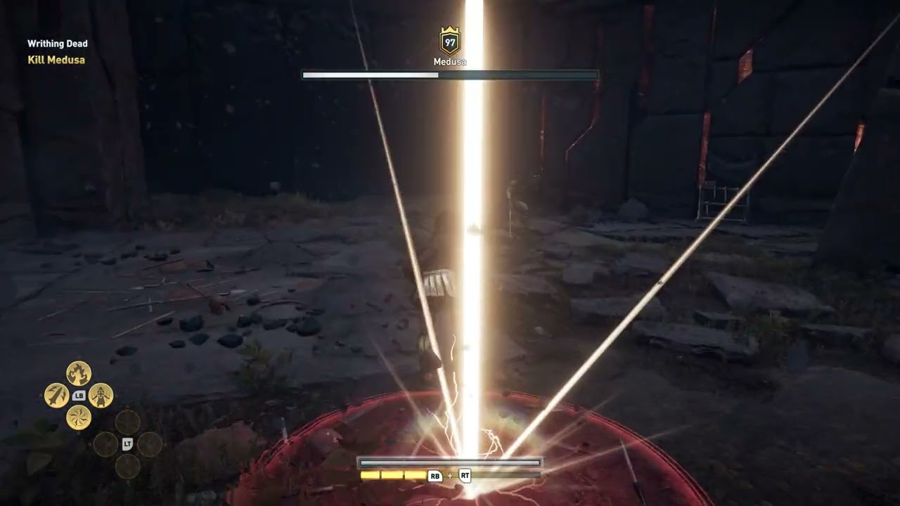Ac Odyssey - easy Medusa fight (warrior/assassin build)