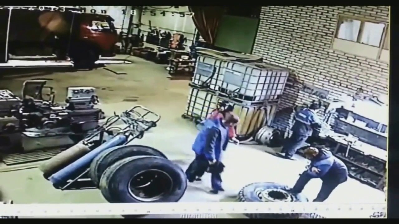 massive tire explosion with custom audio