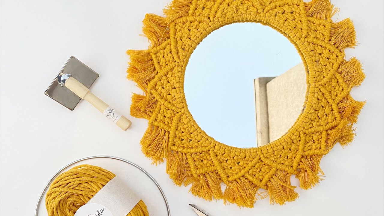Tutorial para kit espejo macramé mandala