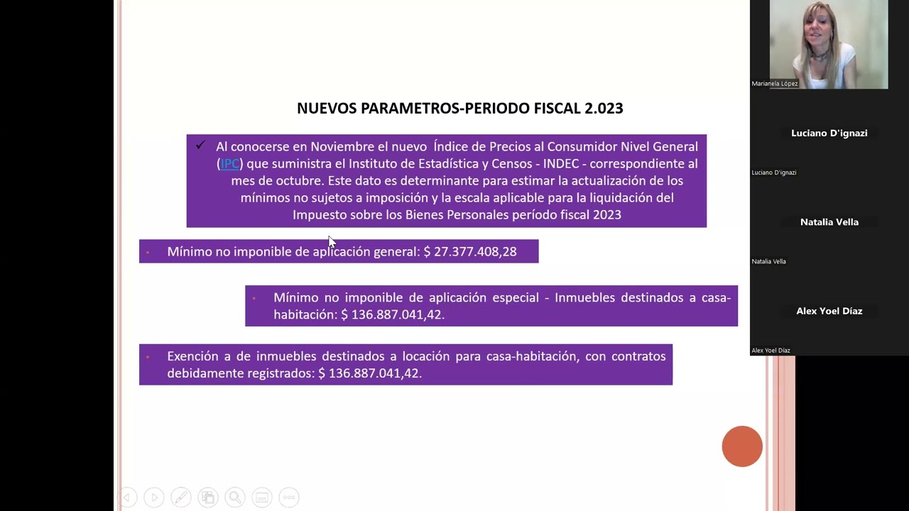 Clase Impuesto a las Bienes personales UBA- Profesora Marianela Lopez