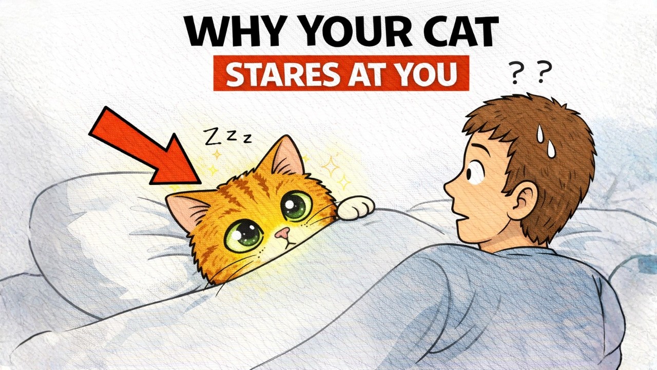 (SHOCKING) Why Your Cat Stares at You Before Sleeping
