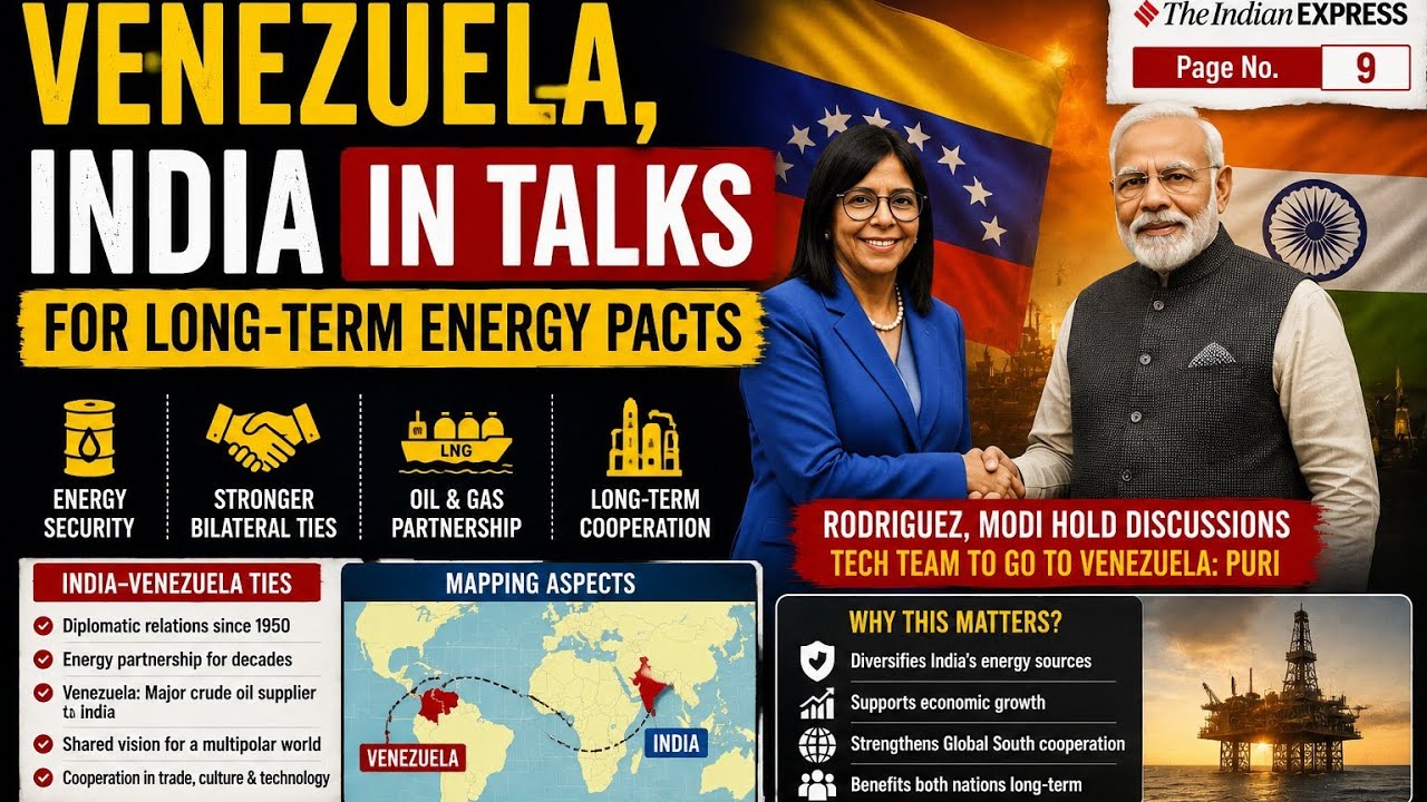India-Venezuela Energy Partnership Explained | Long-Term Oil Deals & Strategic Relations | #UPSC GS2