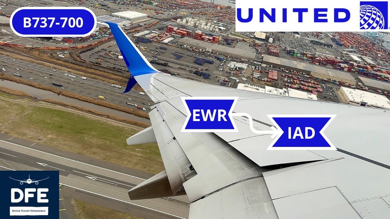 *4K* FULL POWER!! | Newark - Washington Dulles | B737-700 | United