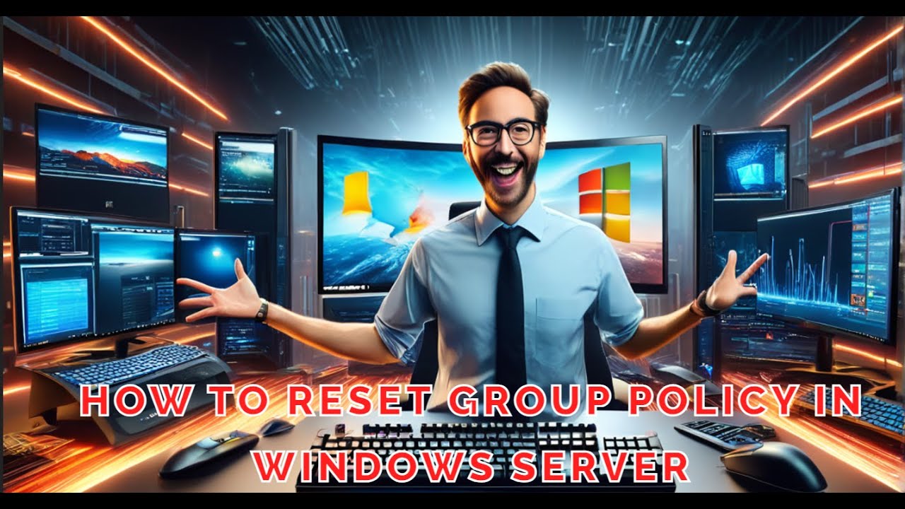 How to reset Group Policy in Microsoft Windows server.