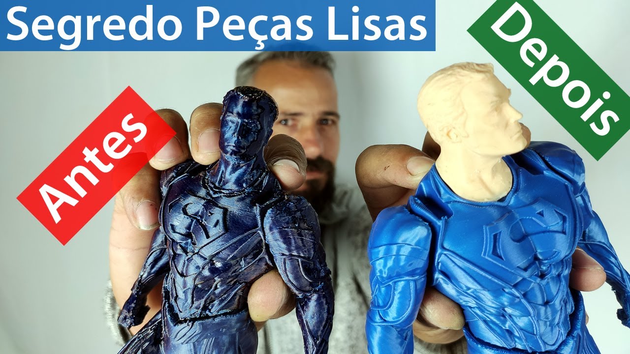 imprimir pecas lisas em 3d sem acabamento