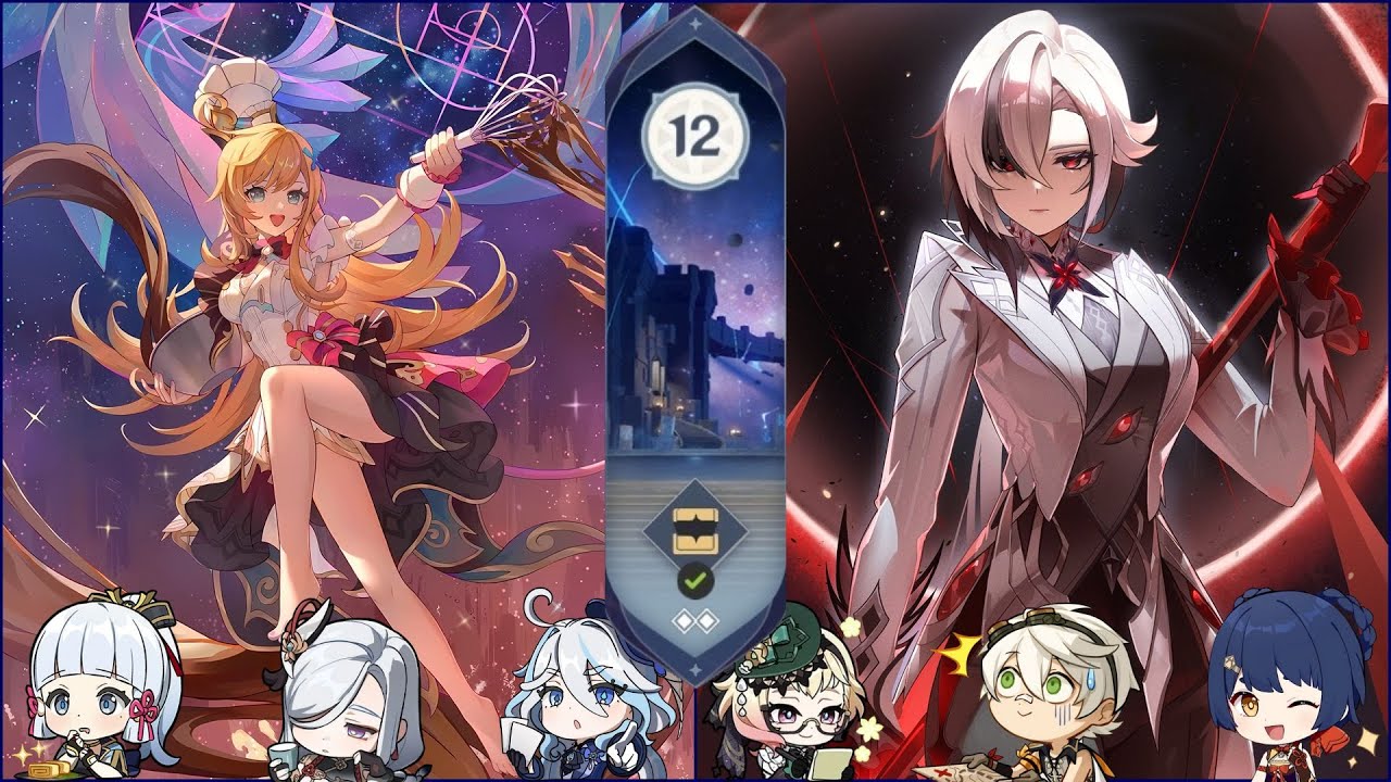 Spiral Abyss 5.6 | C0 R1 Ayaka Freeze C0 Escoffier & C2 R1 Arlecchino Burning | Genshin Impact