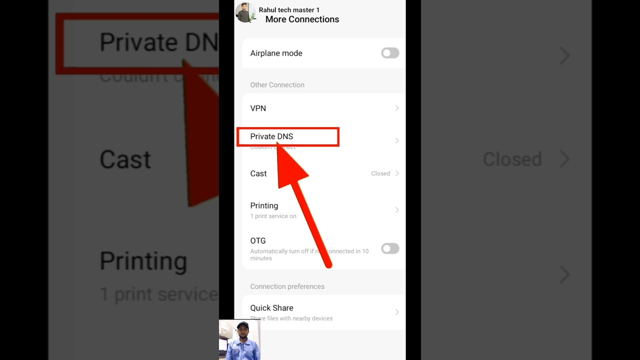 private DNS server cannot be accessed problem in mobile#dns#vairal