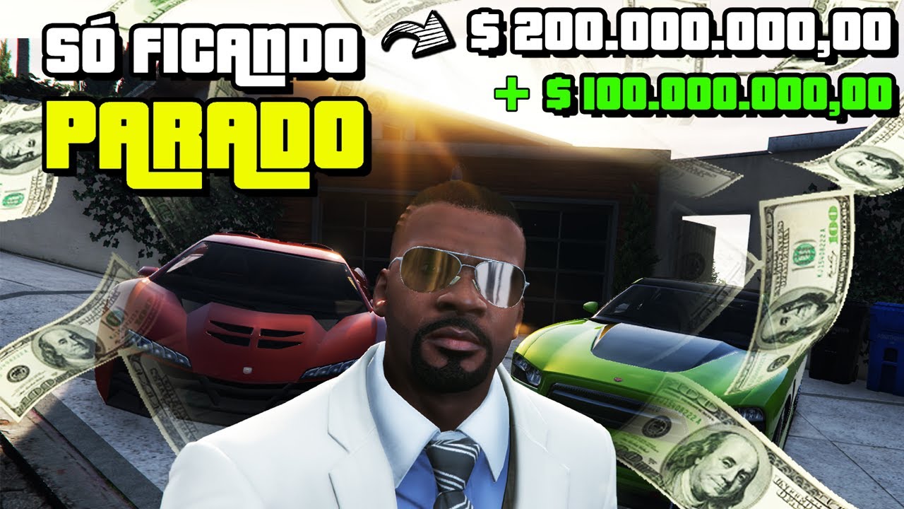 COMO GANHAR MUITO DINHEIRO NO GTA 5 OFFLINE SÓ FICANDO PARADO! (MODO HISTÓRIA)