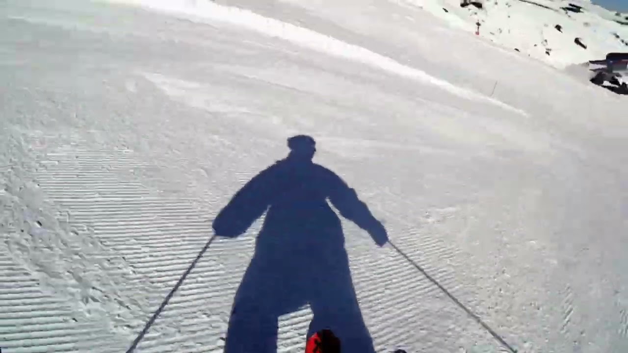 Etna nord Linguaglossa piste da sci, sciando sul vulcano più alto d'Europa