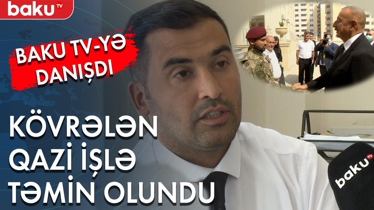 Şuşadan danışarkən kövrələn qazi işlə təmin olundu - Baku TV