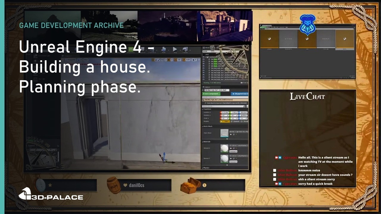 Unreal Engine 4 - Building a house.  Planning phase.