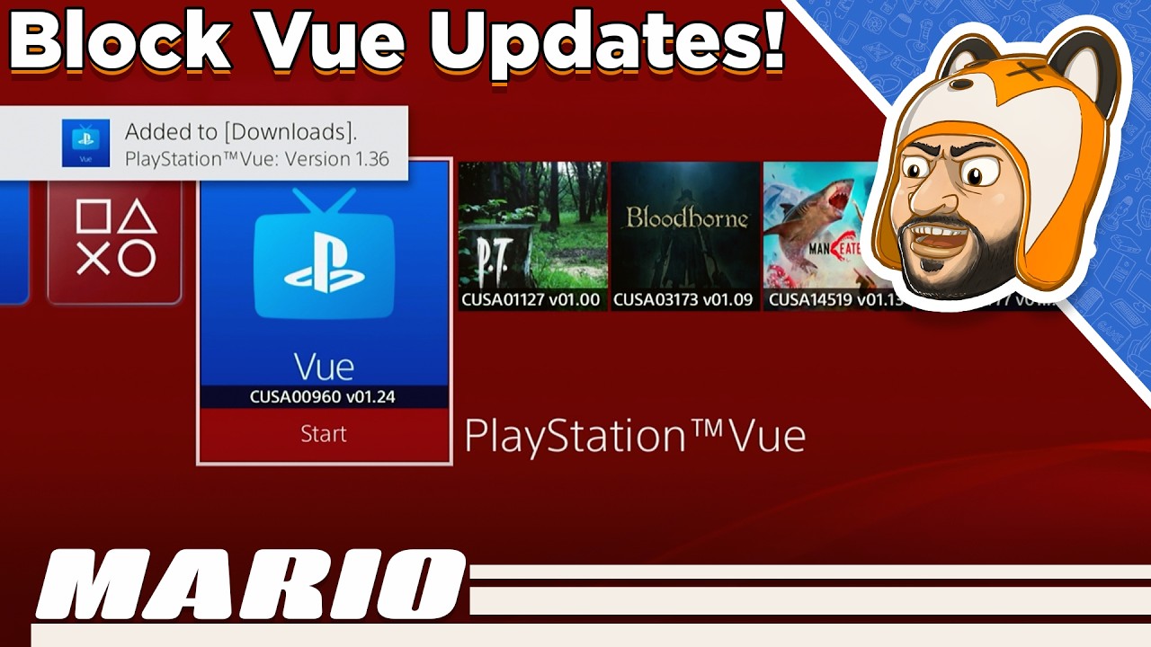 How to Block PlayStation Vue Patch Updates!