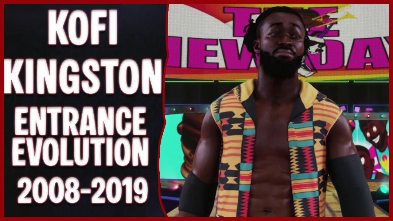 Kofi Kingston Entrance Evolution - WWE Games (From SvR 2009 to WWE 2K20)