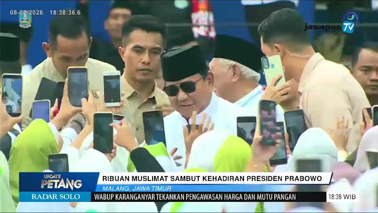 Ribuan Muslimat Sambut Kehadiran Presiden Prabowo Hadiri Muhajadah Kubro 1 Abad NU