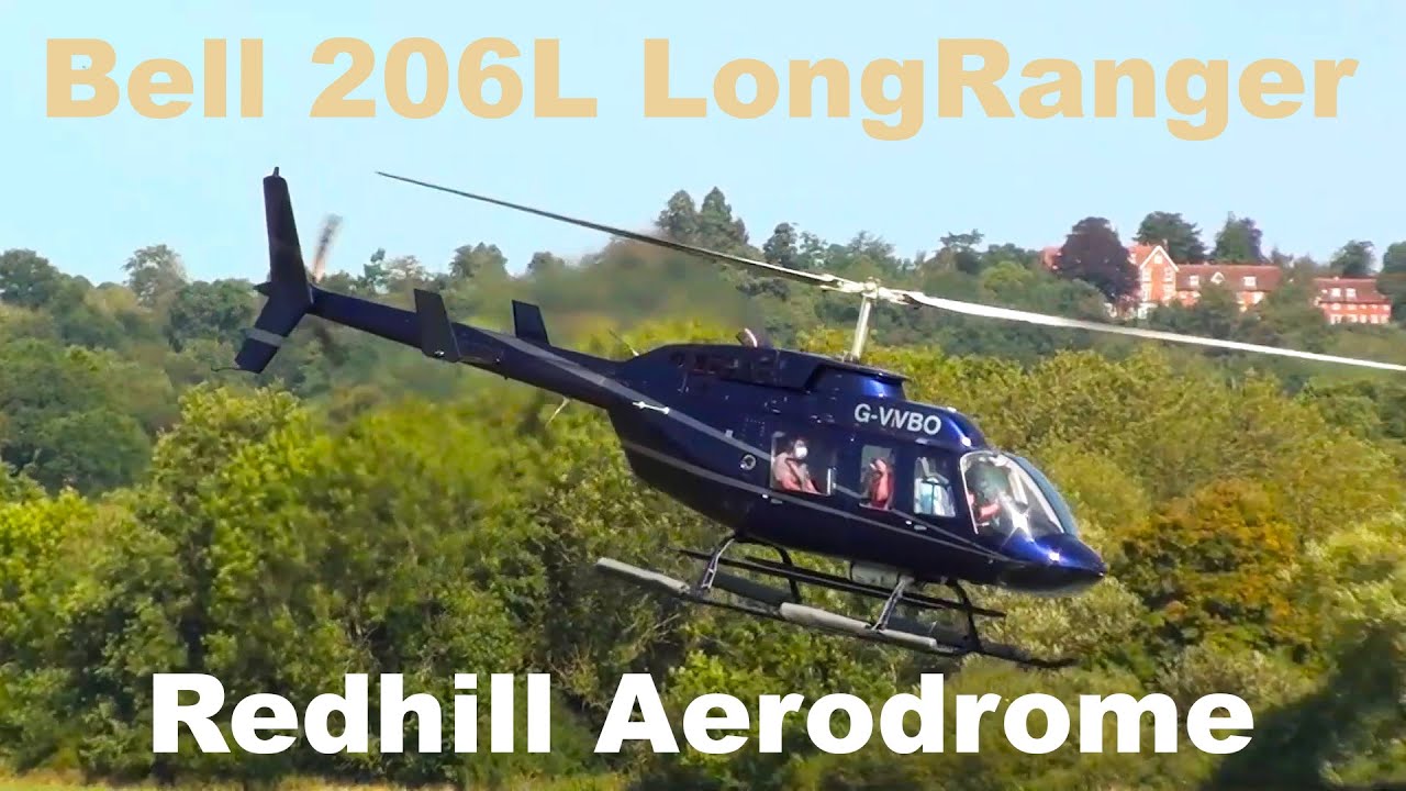 Bell 206L LongRanger takeoff and landing