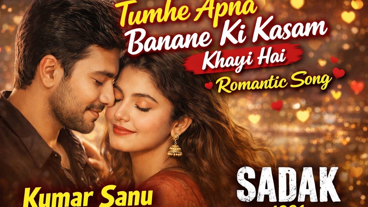  Tumhe Apna Banane Ki Kasam Khayi Hai | Romantic Love Song | Kumar Sanu | Sadak Movie Song