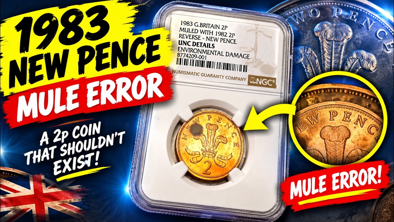 Монета 2 пенса 1983 года: бракованный &laquo;мул&raquo; с надписью NEW PENCE