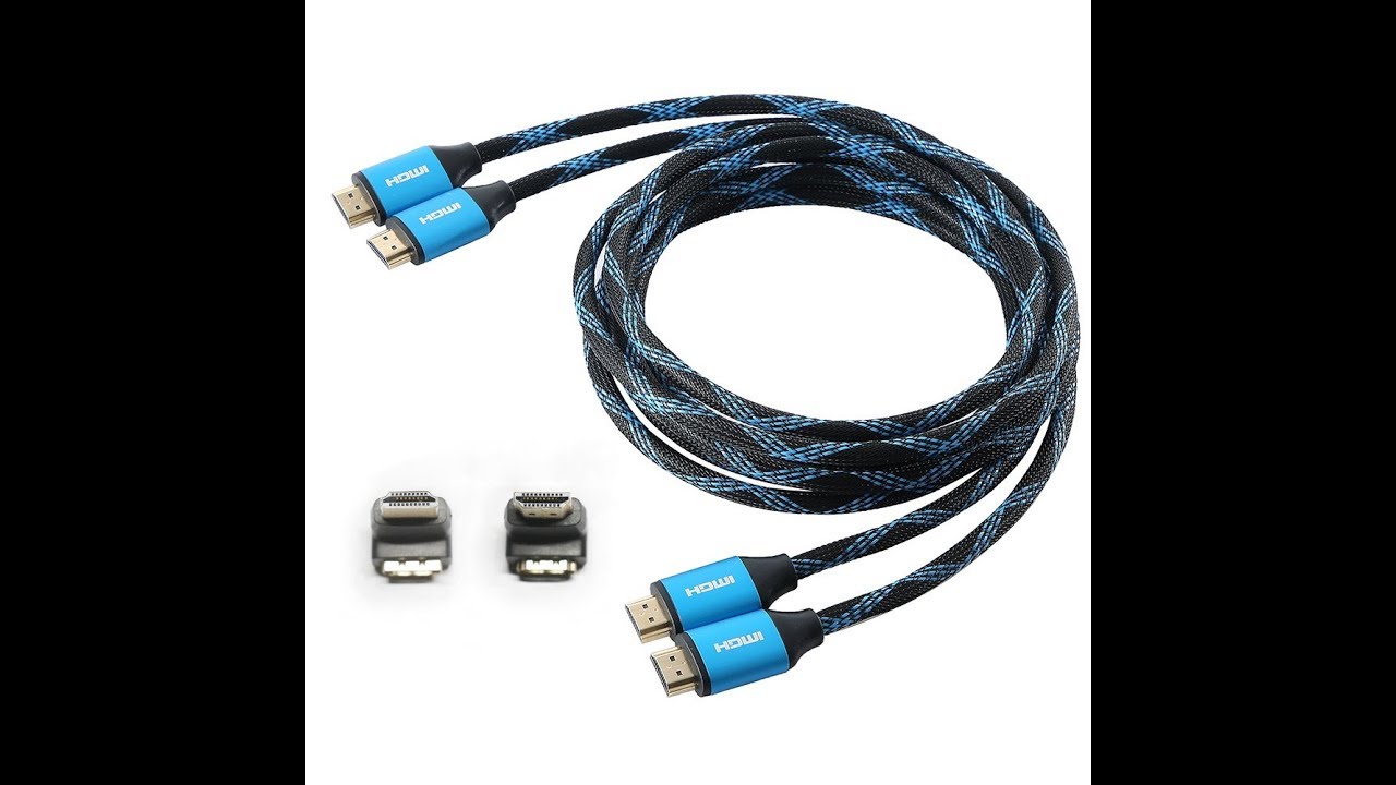 FASTSEVEN HDMI 2.0b CABLE 6ft 2-Pack