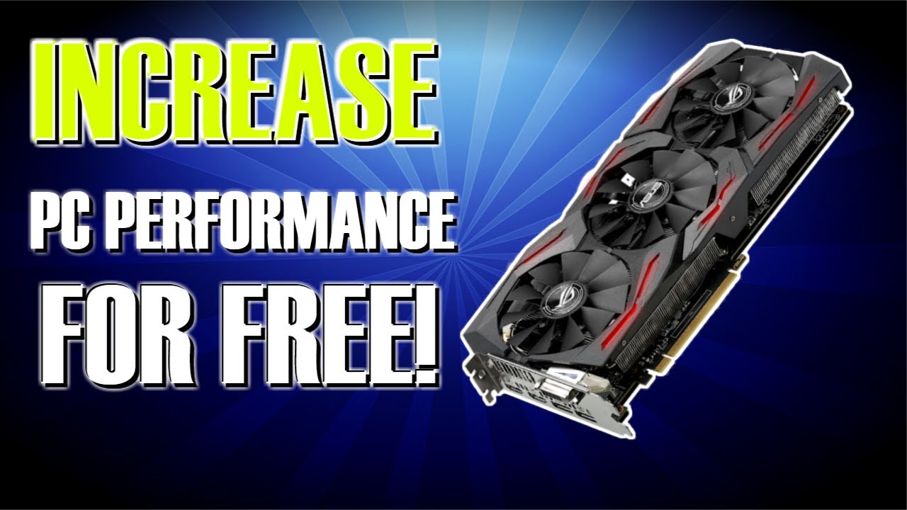 How To Increase PC PERFORMANCE for free!