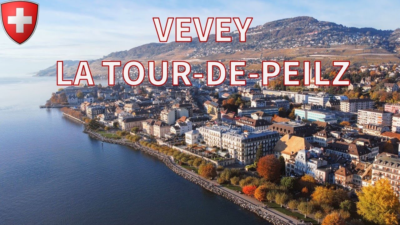 Switzerland by Drone 🇨🇭 | Vevey - La Tour-de-Peilz 4K DJI MINI 2 Scenic Drone Flight