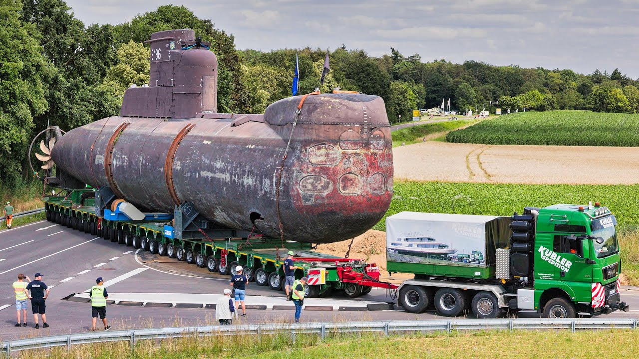 Submarine Heavy Haulage: U17 Driving On Country Roads - Part 4