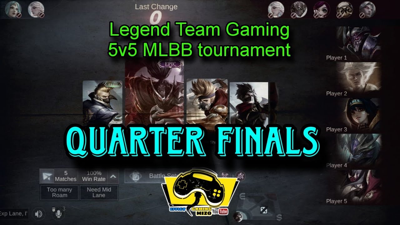 Legend Team Gaming 5v5 Tournament | Quarter Finals #mobilelegends #mlbb #gaming