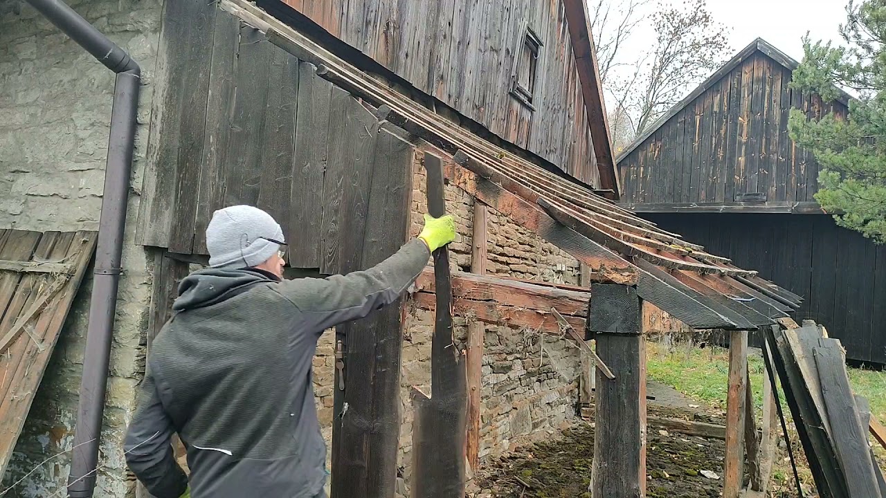 Dom 135 lat rozbi&oacute;rka okładziny ściennej z szopy cz. 2 #zabytek #remonty #remotestuje