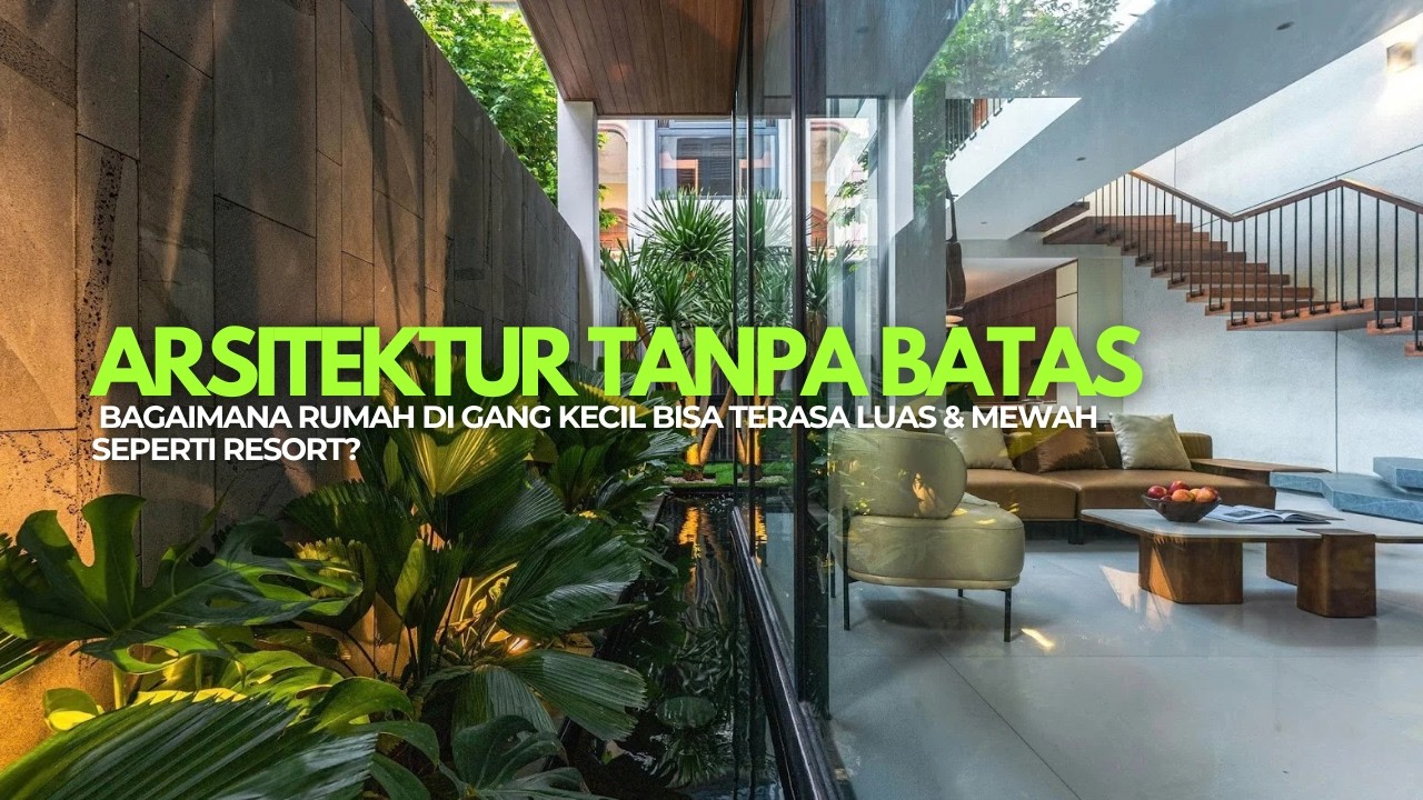 Cuma di Gang Sempit! Rumah Minimalis Ini Punya Void & Taman Rahasia yang Bikin Melongo!