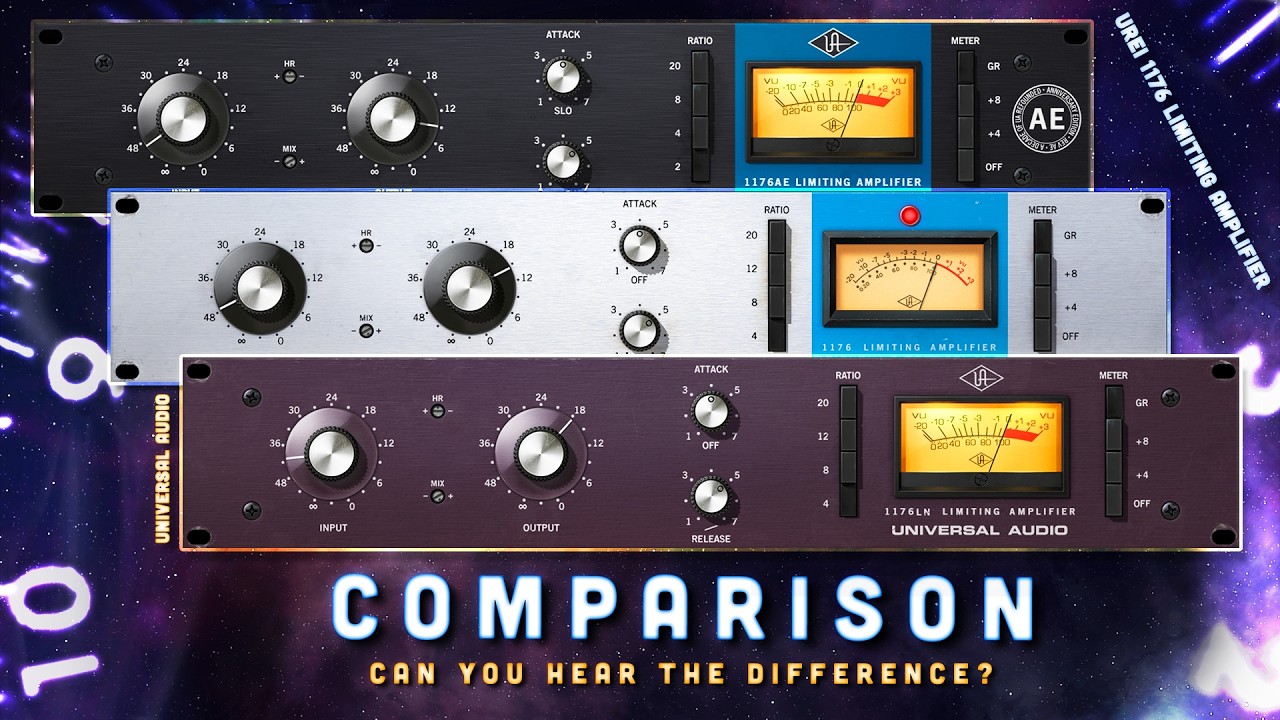 COMPARISON - Universal Audio UA 1176 Collection - 76AE vs. Rev A vs. Rev E | Which one sounds best?