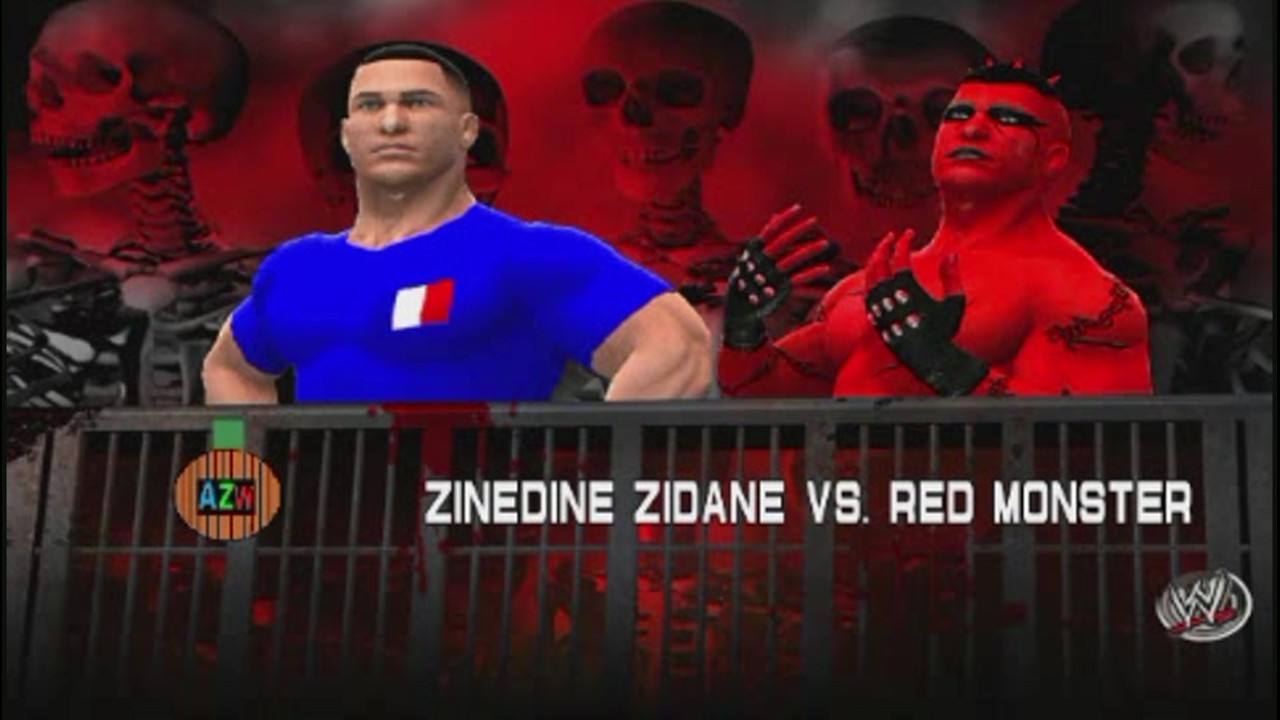 Wwe 2K14 Universe Mode # 212 AZW Halloween Havoc:Zinedine Zidane vs Red Monster (Fwf Championhip)