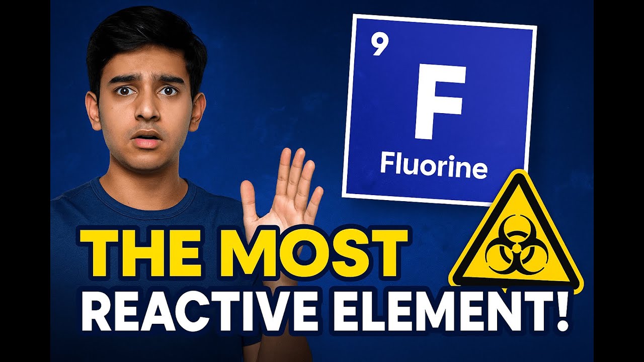 Fluorine: The Most Reactive Element! ⚠️ | Periodic Table Series EP.9 | Hinglish&rdquo;