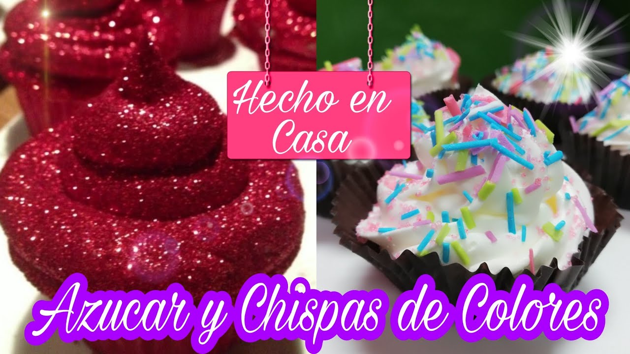 Como hacer Azúcar de Colores y Chispas de colores/harumi cookies
