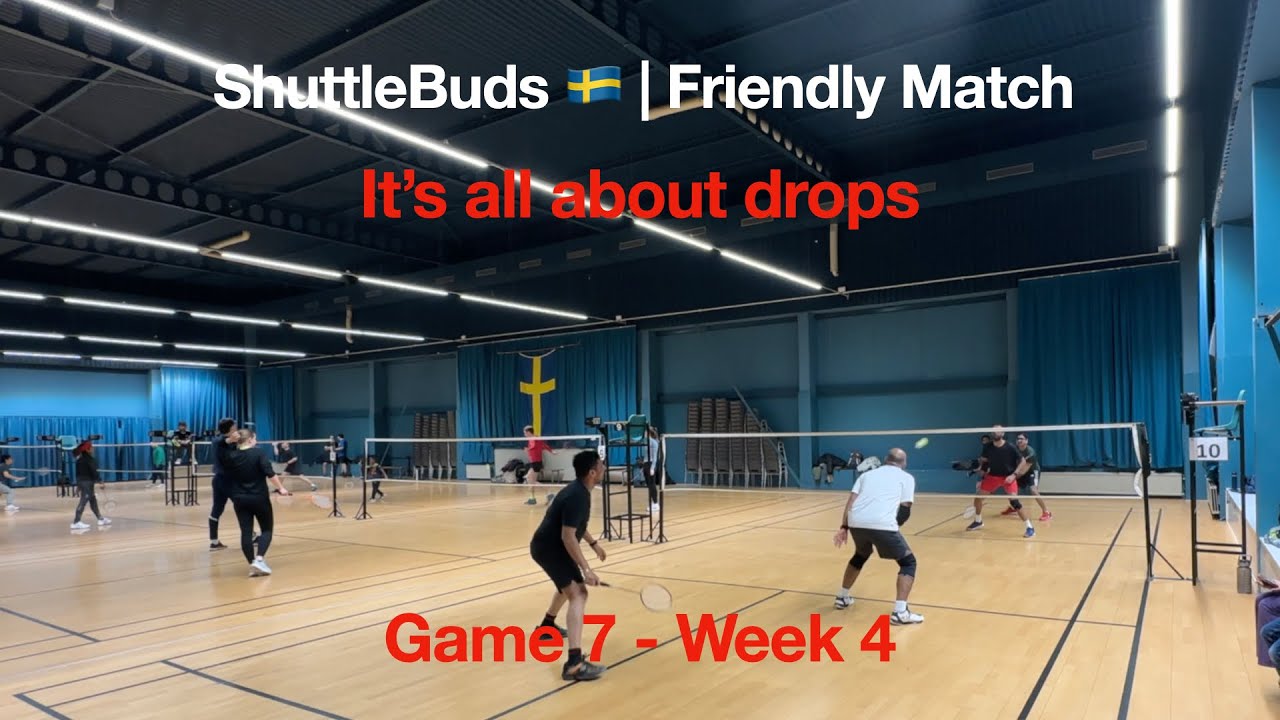 Beautiful Drops & Net Play | Smart Badminton Doubles Match