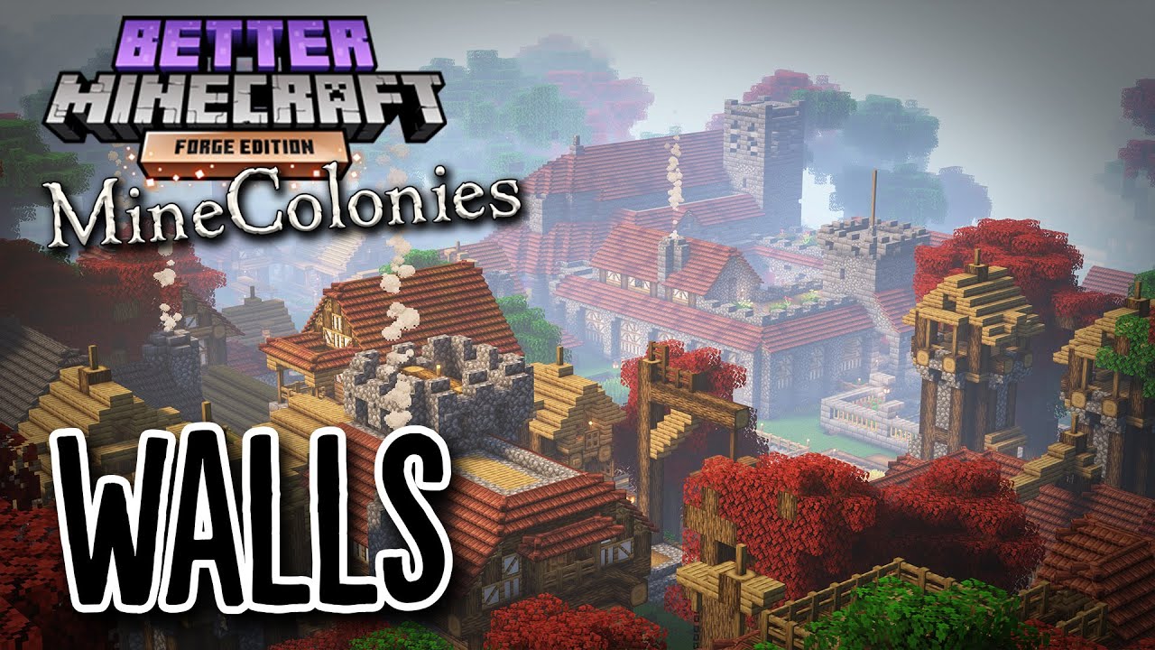 Better Minecraft: MineColonies #42 - BUILDING WALLS