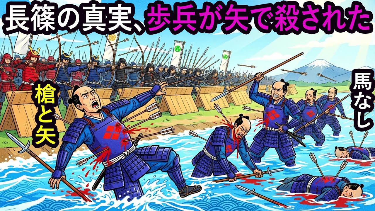 多くの人が信じている長篠の戦いは嘘だった、騎馬隊も三段撃ちも存在しない
