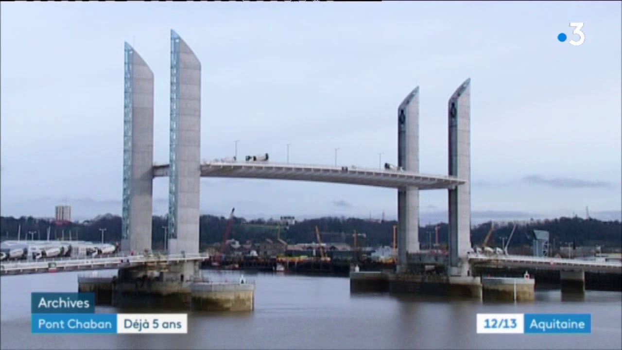 Bordeaux : le pont levant fête ses 5 ans