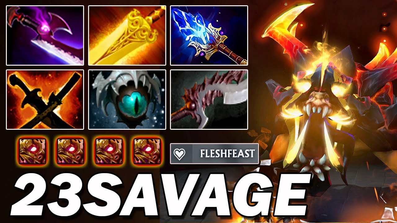 23savage - Lifestealer Raging Monster Carry Gameplay | 7.38 Dota 2 IMMORTAL RANK!
