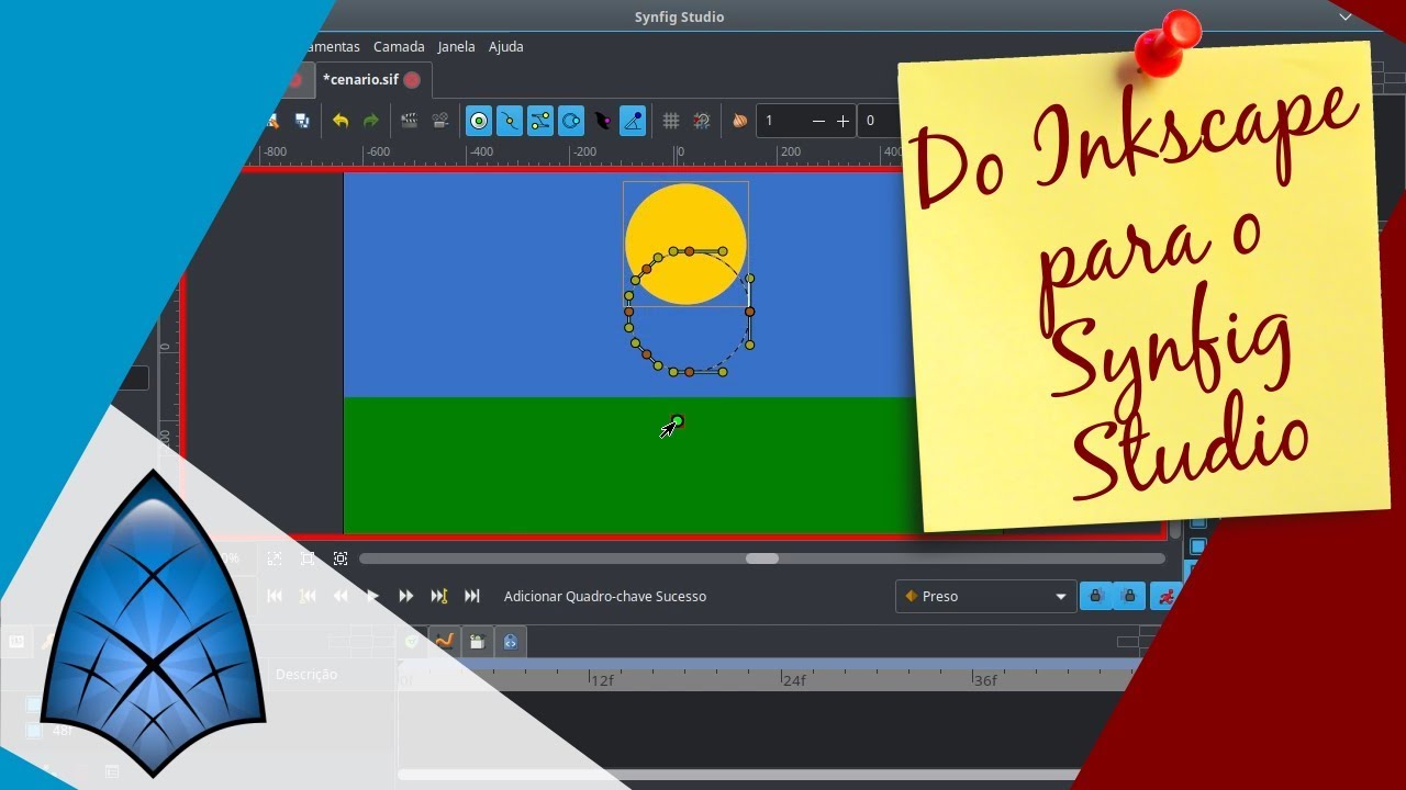 Animando um arquivo do Inkscape no Synfig Studio