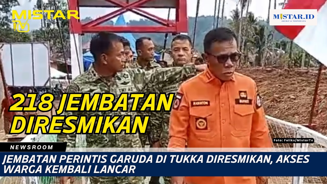 Jembatan Perintis Garuda di Tukka Diresmikan, Akses Warga Kembali Lancar